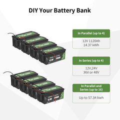 OKMO 12V 280Ah LifePo4 Lithium Battery 15,000+ Deep Cycles for Marine RVs Home storage UPS Power and Backup Power