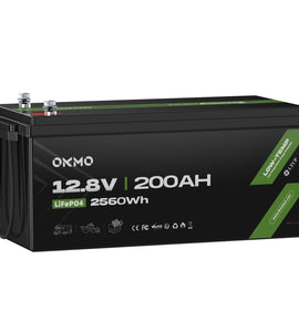 OKMO 12V 200Ah LiFePO4 15000+ Deep Cycles Lithium Batteries