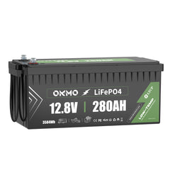 OKMO 12V 280Ah LifePo4 Lithium Battery 15,000+ Deep Cycles for Marine RVs Home storage UPS Power and Backup Power