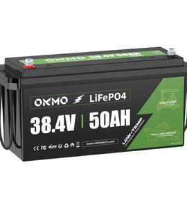 OKMO 36V 50Ah Lifepo4 Lithium Battery for Marine Trolling Motor and Golf Cart