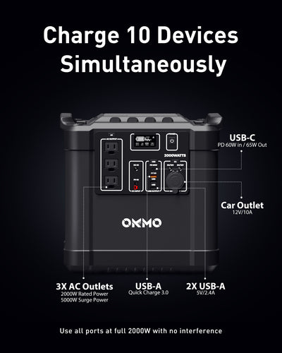 OKMO Solar Generator 2000W SG2000P (OKMO G2000 + 2 x OS100)