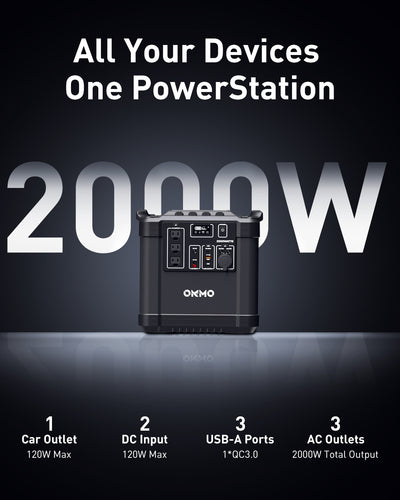OKMO 2000W Portable Power Station G2000